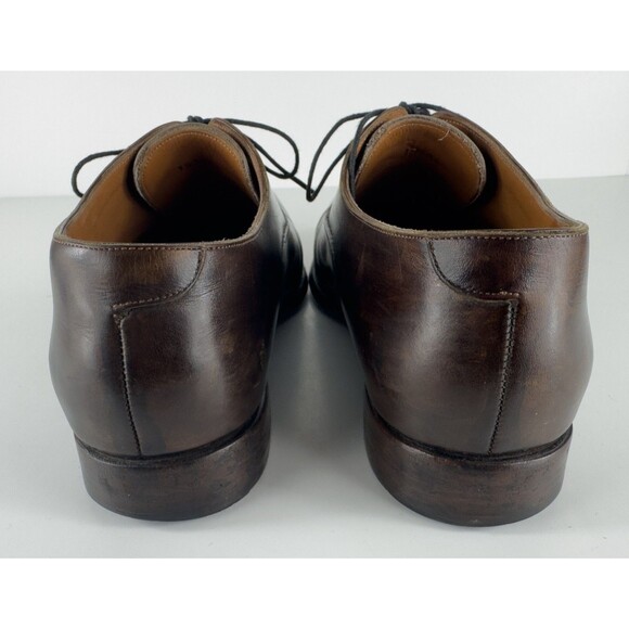 Meermin Mallorca Dark Brown Calf Leather Men\'s Oxford Dress Shoes Size US 8